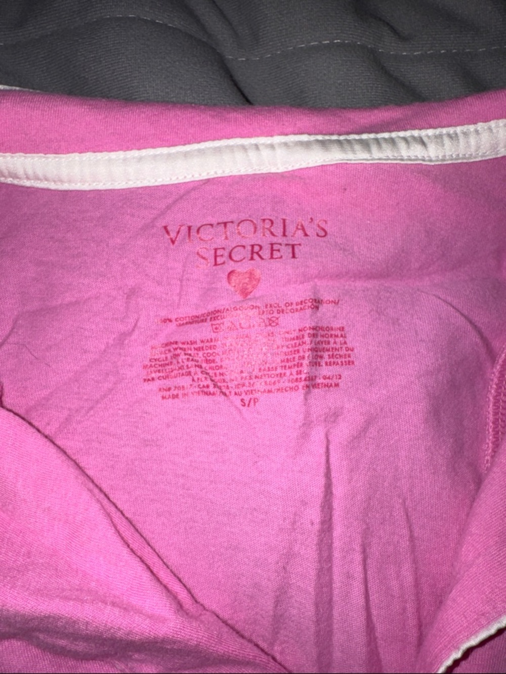 PINK Victoria's Secret Bubblegum Pink Long-Sleeve Pajama Set - Picture 2 of 2